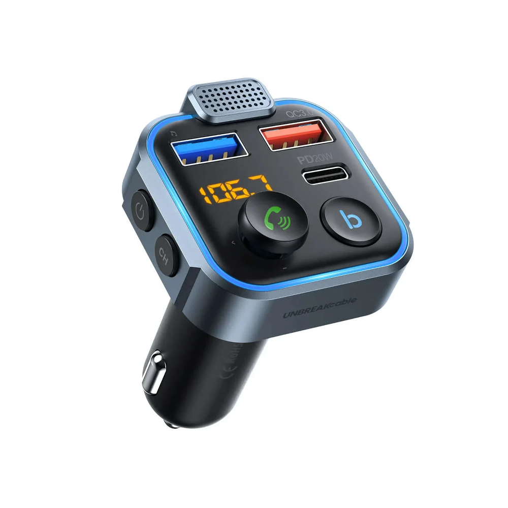 Cargador de coche Bluetooth 5,0 Transmisor FM para coche