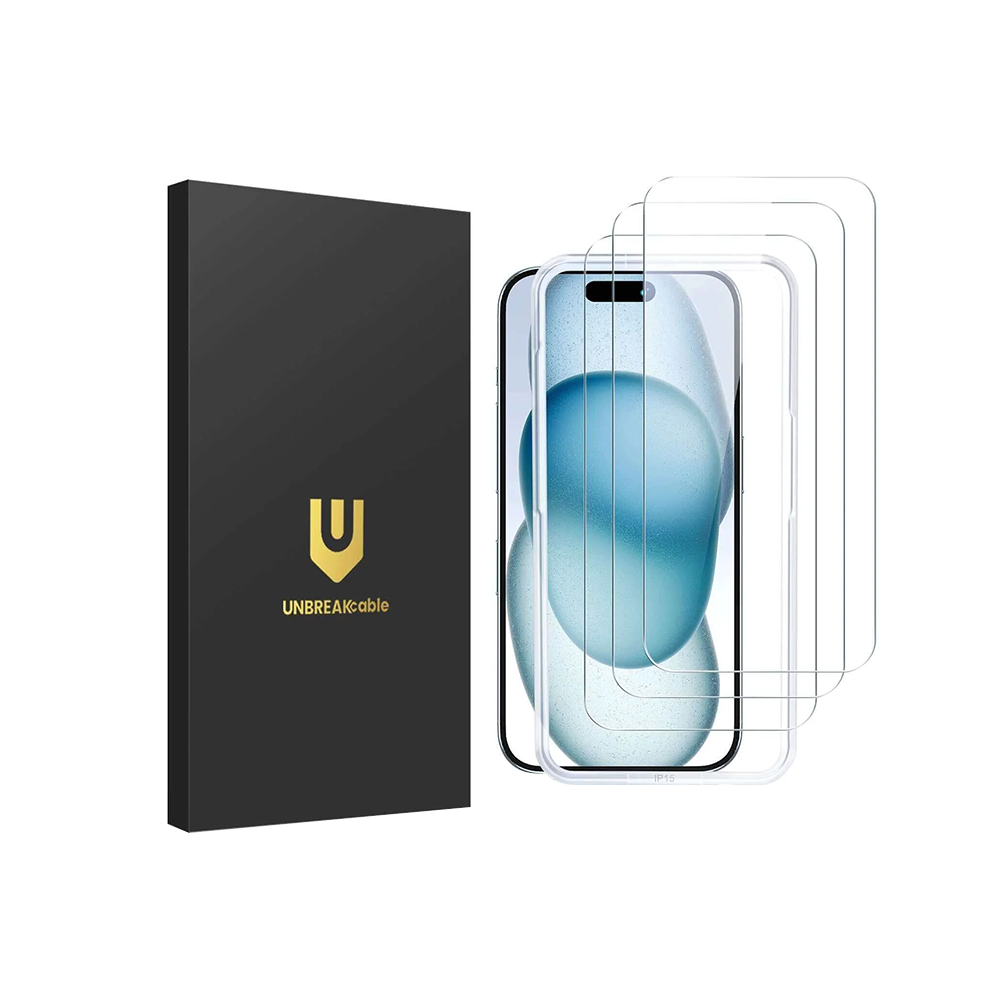Protector de pantalla de cristal templado inastillable para iPhone 15 | 15 Pro | 15 Pro Max
